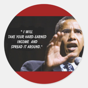 Iwilltakeyour hardearnedmoneyandspreaditround, ... ronde sticker