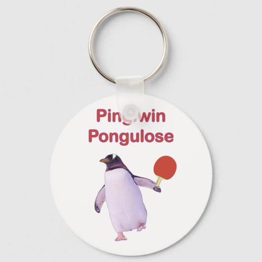 iWin Lose Penguin Ping Pong Sleutelhanger (Voorkant)