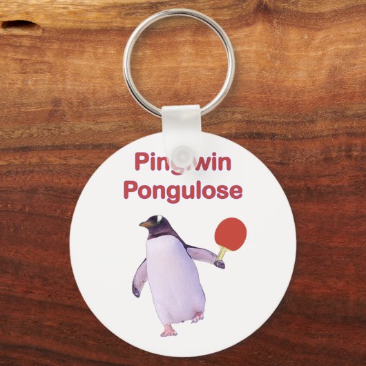 iWin Lose Penguin Ping Pong Sleutelhanger (Voorkant)