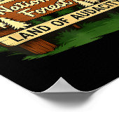 Iwishabish Woods Land Of Audacity Funny Camng Desi Poster (Hoek)