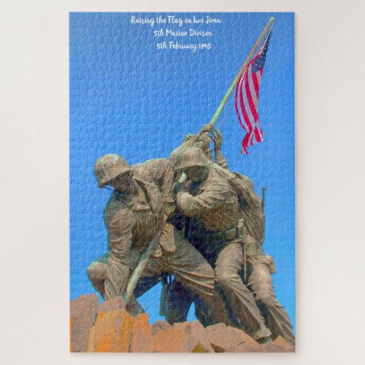 Iwo-Jima 5e Mariniersdivisie 5/02/1945 Legpuzzel (Verticaal)