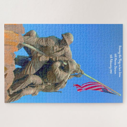 Iwo-Jima 5th Marine Devison 5/2/1945 Legpuzzel (Horizontaal)