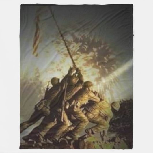 IWO JIMA FLEECE DEKEN (Voorkant)