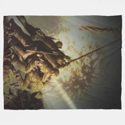 IWO JIMA FLEECE DEKEN (Voorkant (Horizontaal))