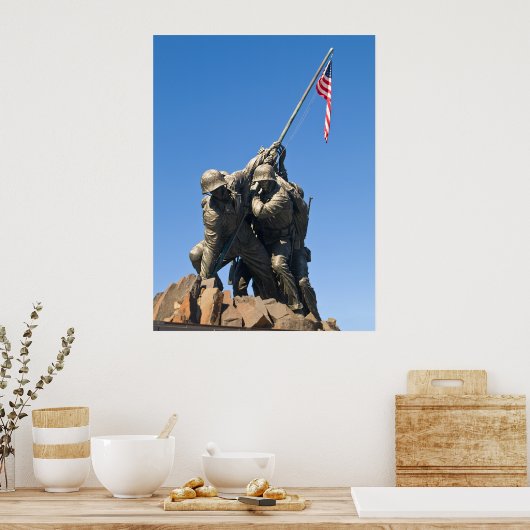 Iwo Jima - Frontal Uitzicht Poster (Keuken)