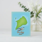 Iwo Jima Japan eiland kaart (Staand voorkant)
