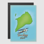 Iwo Jima Japan-eilandkaart (Voorkant / Achterkant)