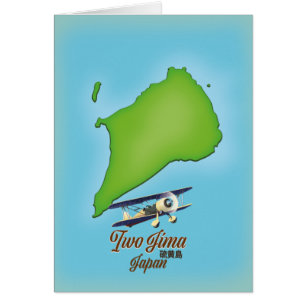 Iwo Jima Japan-eilandkaart