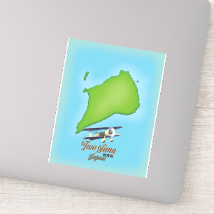 Iwo Jima Japan-eilandkaart Sticker