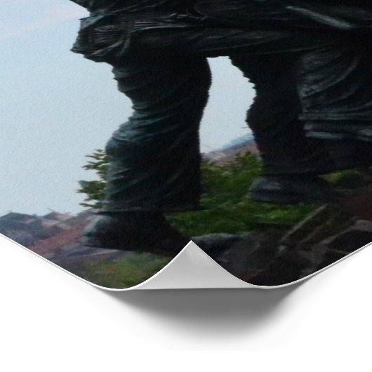 Iwo Jima Marines Memorial Monument in Arlingon, VA Poster (Hoek)