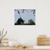 Iwo Jima Marines Memorial Monument in Arlingon, VA Poster (Keuken)