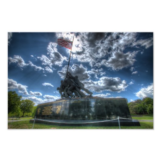 Iwo Jima Memorial (groot formaat) Foto Afdruk (Voorkant)