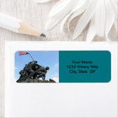 Iwo Jima Memorial in Washington DC Etiket (Insitu)