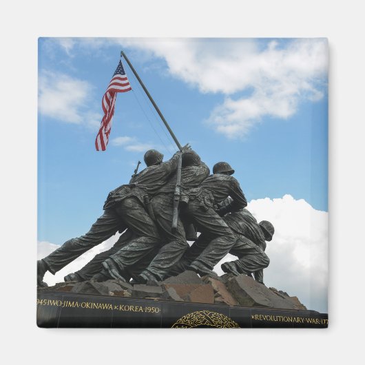 Iwo Jima Memorial in Washington DC Magneet (Voorkant)