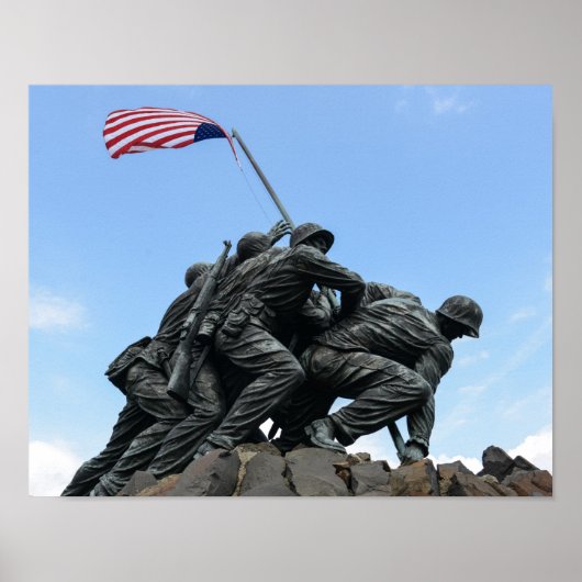 Iwo Jima Memorial in Washington DC Poster (Voorkant)