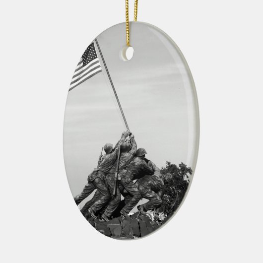 Iwo Jima Memorial Keramisch Ornament (Links)