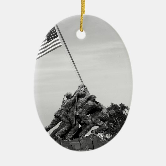 Iwo Jima Memorial Keramisch Ornament (Voorkant)