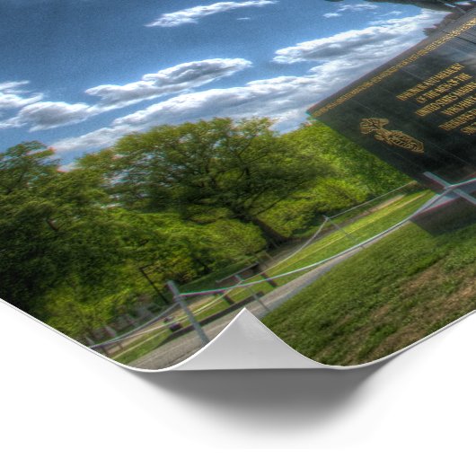 Iwo Jima Memorial Poster (Hoek)