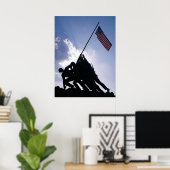 Iwo Jima Memorial Poster (Thuiskantoor)