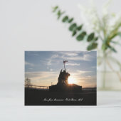 Iwo Jima Monument - Herfst River, MA Briefkaart (Staand voorkant)