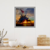 iwo jima poster (Keuken)