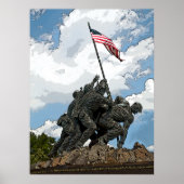 Iwo Jima - Posterized Poster (Voorkant)