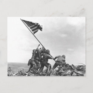 Iwo Jima Raising American Flag Briefkaart