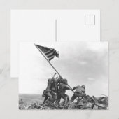 Iwo Jima Raising American Flag Briefkaart (Voorkant / Achterkant)