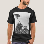 Iwo Jima Raising American Flag T-shirt (Voorkant)