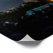 Iwo Jima tijdens vuurwerk op 4 juli Poster (Hoek)