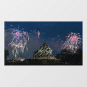 Iwo Jima tijdens vuurwerk op 4 juli Raamsticker (Vel)