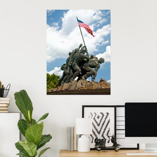 Iwo Jima - West Side Uitzicht Poster (Thuiskantoor)