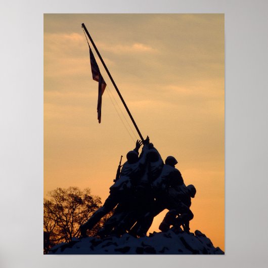 Iwo Jima Winter Morning Poster (Voorkant)