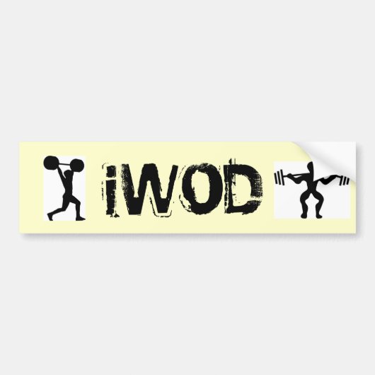 iWOD Bumpersticker (Voorkant)