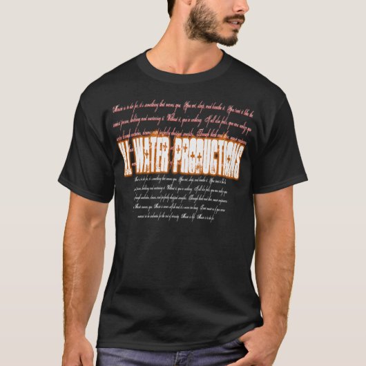 IWP "M.I.T.D.F." (Oranje/wit) T-shirt (Voorkant)