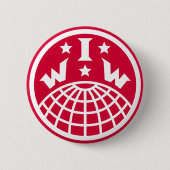IWW Logo Ronde Button 5,7 Cm (Voorkant)