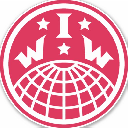 IWW Logo Sticker (Voorkant)