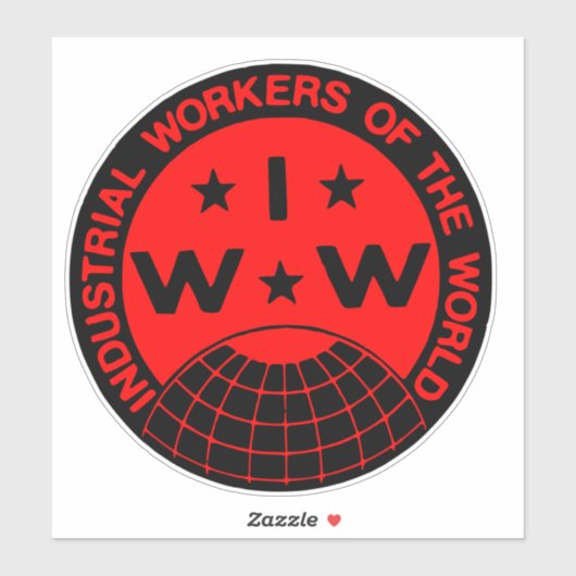 IWW Logo - Wobblies Sticker (Vel)
