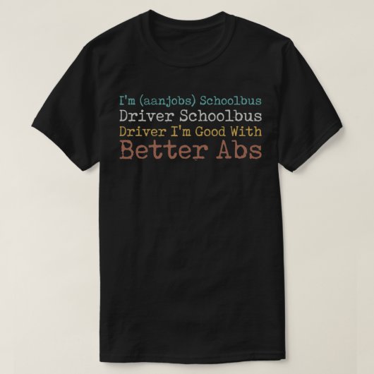 Ix27 m banen Schoolbus-driver Schoolbus-Ix T-shirt (Design voorkant)