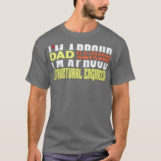 Ix27 m een vader van een Geweldige, freesse constr T-shirt