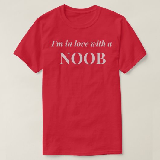 Ix27 m in liefde met een noob t-shirt (Design voorkant)