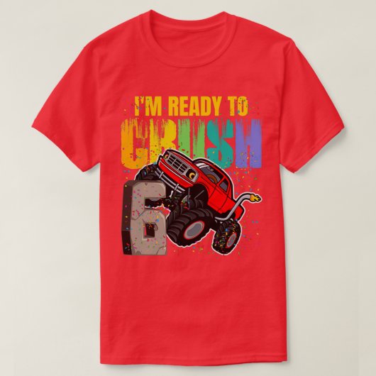 Ix27 m klaar om vrachtwagen over 6 jaar oud te ver t-shirt (Design voorkant)