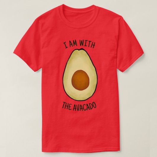 Ix27 m met avacado 1 t-shirt (Design voorkant)