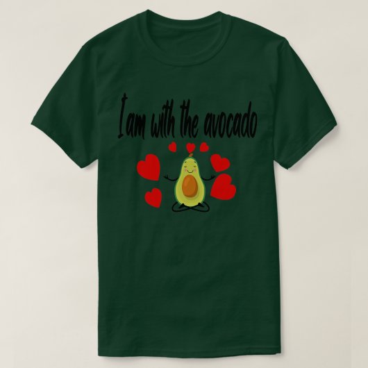 Ix27 m met Avocado LOVE T-shirt (Design voorkant)