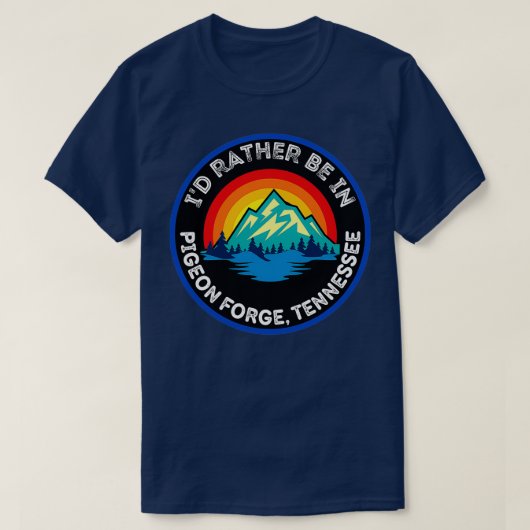 Ix27d is eerder in duivenforge Tennessee Mountain T-shirt (Design voorkant)