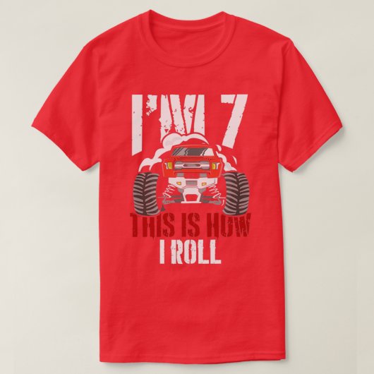 Ix27m 7 Dit is hoe ik 7 jaar oude Truck Racer gebr T-shirt (Design voorkant)