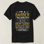 Ix27m A Barber Gifts Funny Barber T-shirt (Design voorkant)