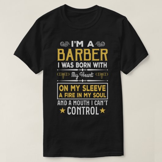 Ix27m A Barber Gifts Funny Barber T-shirt (Design voorkant)