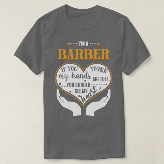Ix27m A Barber Proud Barber T-shirt (Design voorkant)
