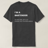 Ix27m A Bartender Bartender Memes Quality Design T-shirt (Design voorkant)